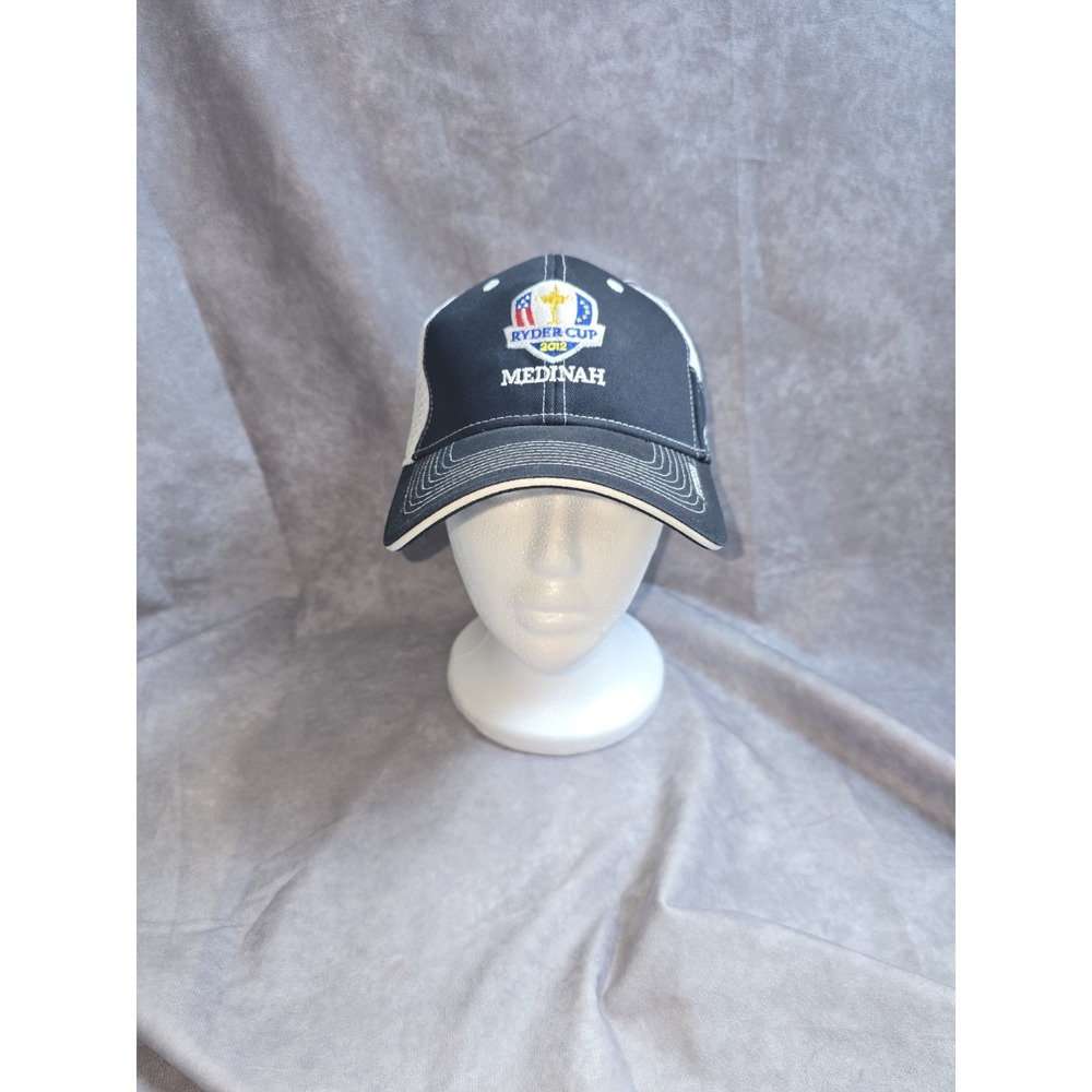 2012 Ryder Cup Medinah Fitted Golf Blue Hat , PGA Authentic by Ahead S/M